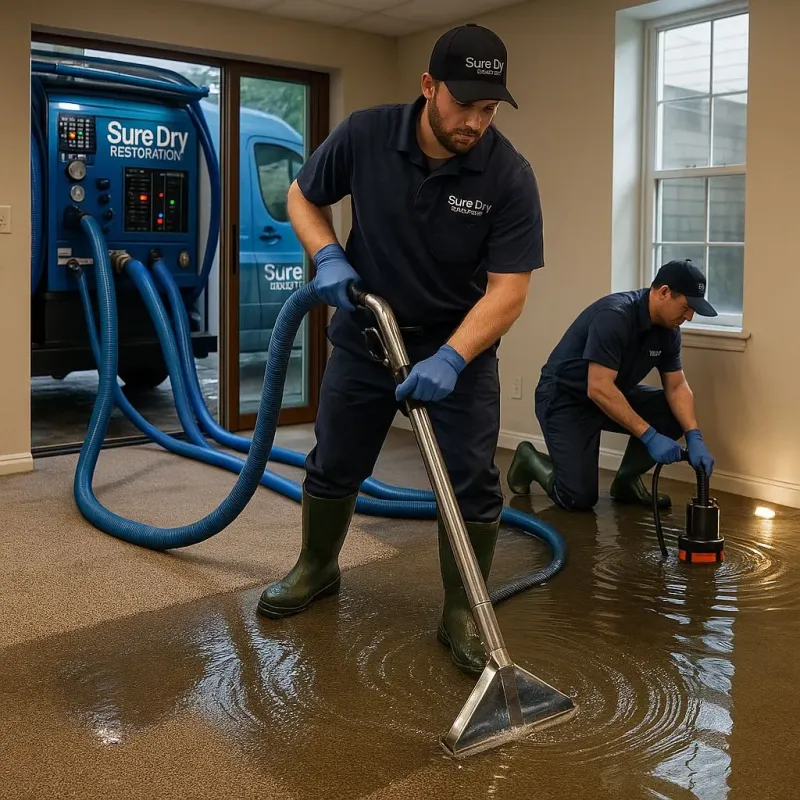 Water Extraction and Removal process in Covington, TN
